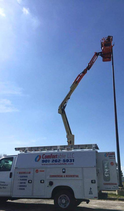 Comfortable LLC HVAC and electrical project in the Memphis area